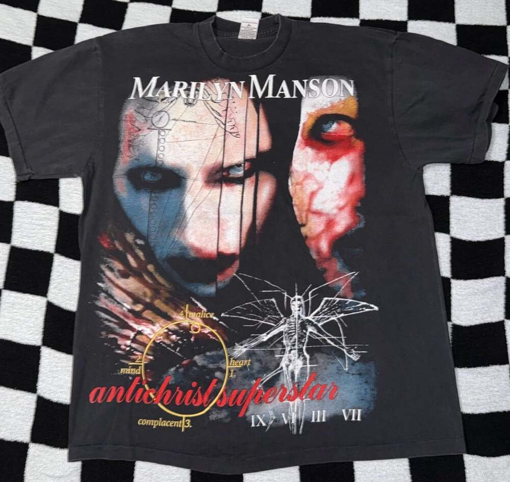 Marilyn Manson Antichrist Superstar Graphic Tee Black Size XL